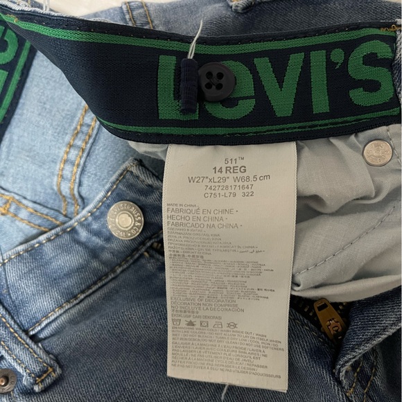 Boys 511 levis jeans size 14reg - Picture 3 of 5